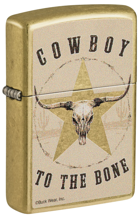 Zippo Lighter - 48267 Cowboy to the Bone