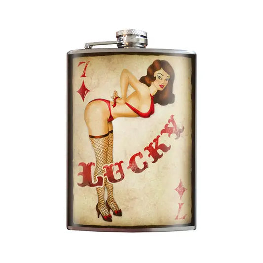 Flask - Lucky 7 Of Diamonds