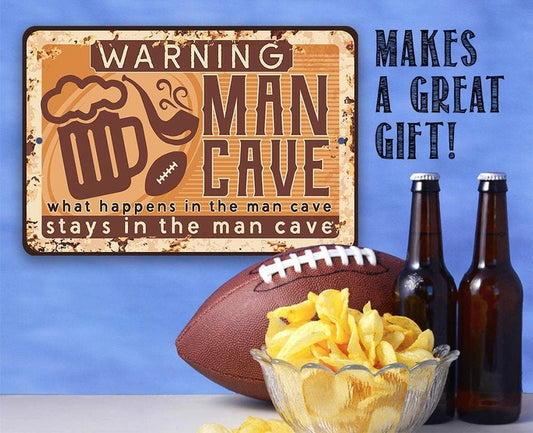 Metal Sign - Man Cave 8x12
