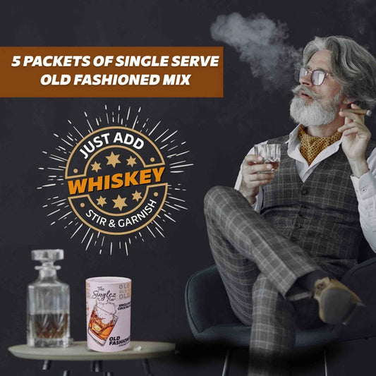 Singlez Bar - Old Fashioned 5-Pack Single Serve Mixers