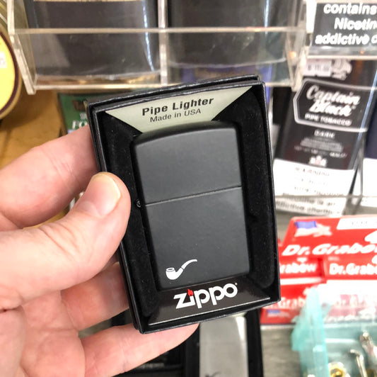 Lighter - Pipe Zippo Black Matte