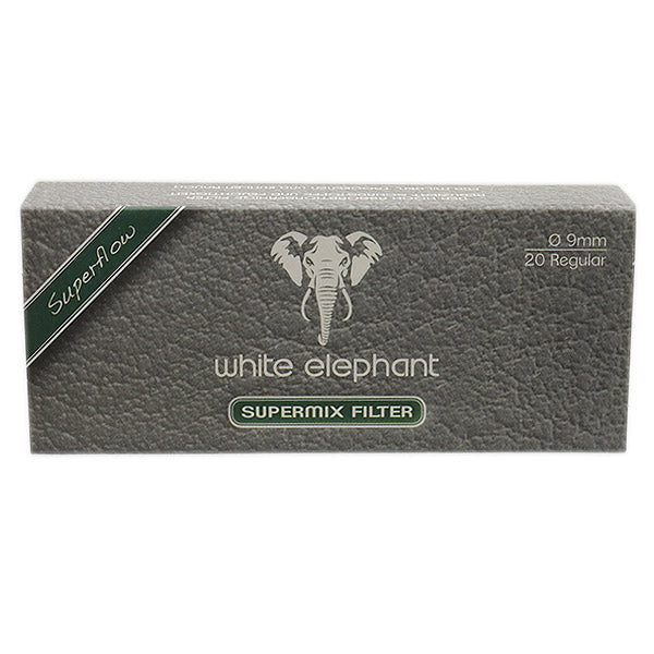 Pipe Filters - White Elephant 9mm Supermix Box of 20