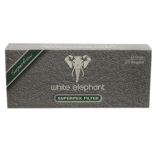 Pipe Filters - White Elephant 9mm Supermix Box of 20