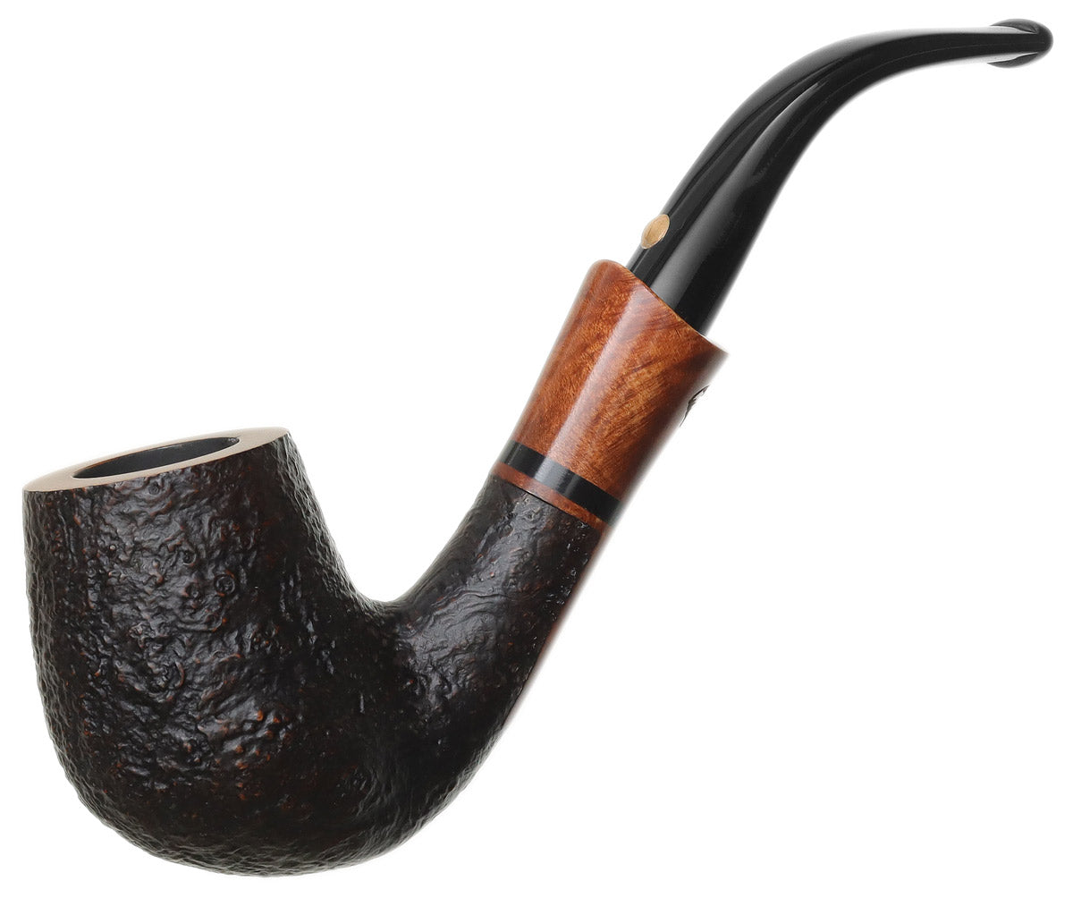 Pipe - White Elephant Serengeti Sandblasted Bent Billiard (9mm)