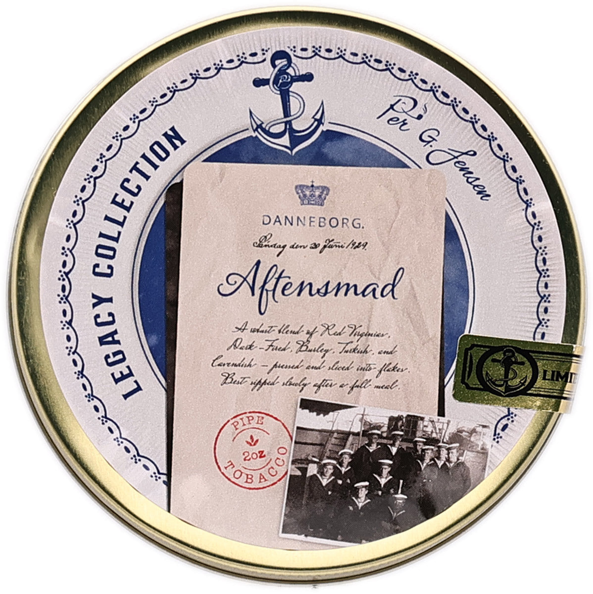 Pipe Tobacco - Tin - Per Jensen Legacy Collection: Aftensmad 2oz
