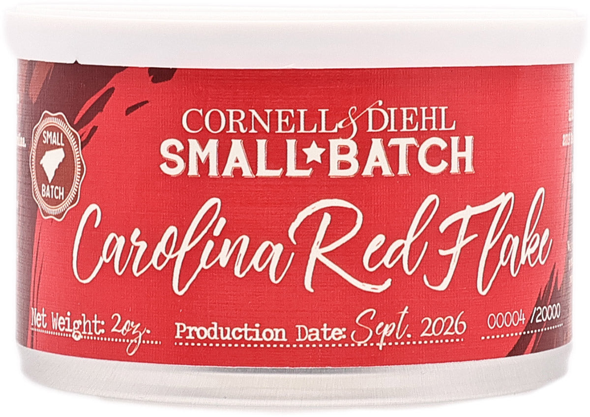 Pipe Tobacco - Tin - C&D Small Batch: Carolina Red Flake 2oz (2026)