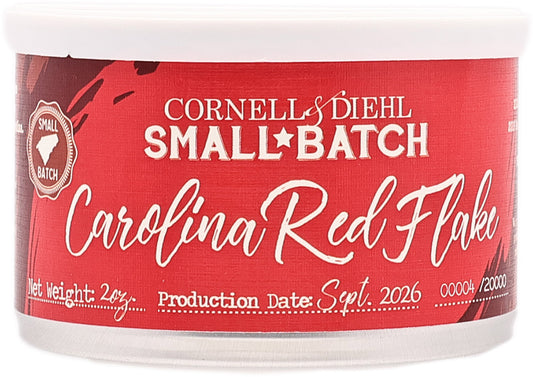 Pipe Tobacco - Tin - C&D Small Batch: Carolina Red Flake 2oz (2026)