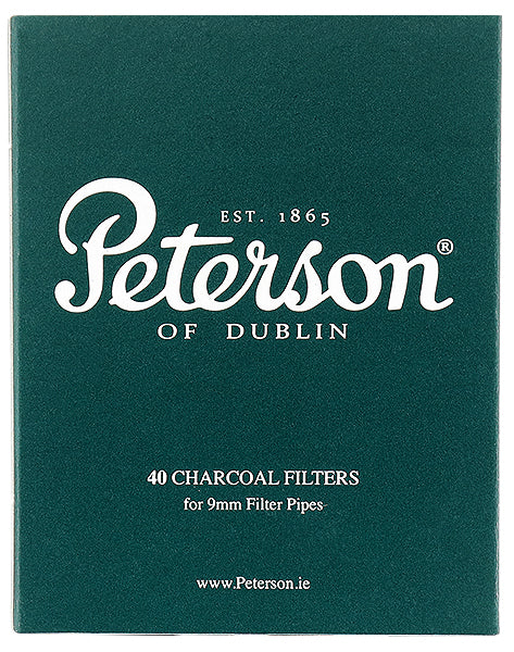 Pipe Filters - Peterson 9mm Charcoal Box of 40