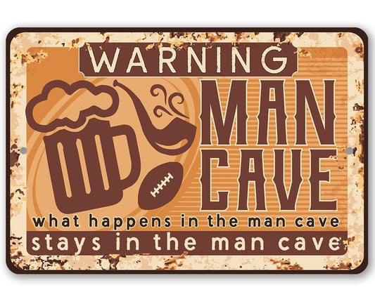 Metal Sign - Man Cave 8x12