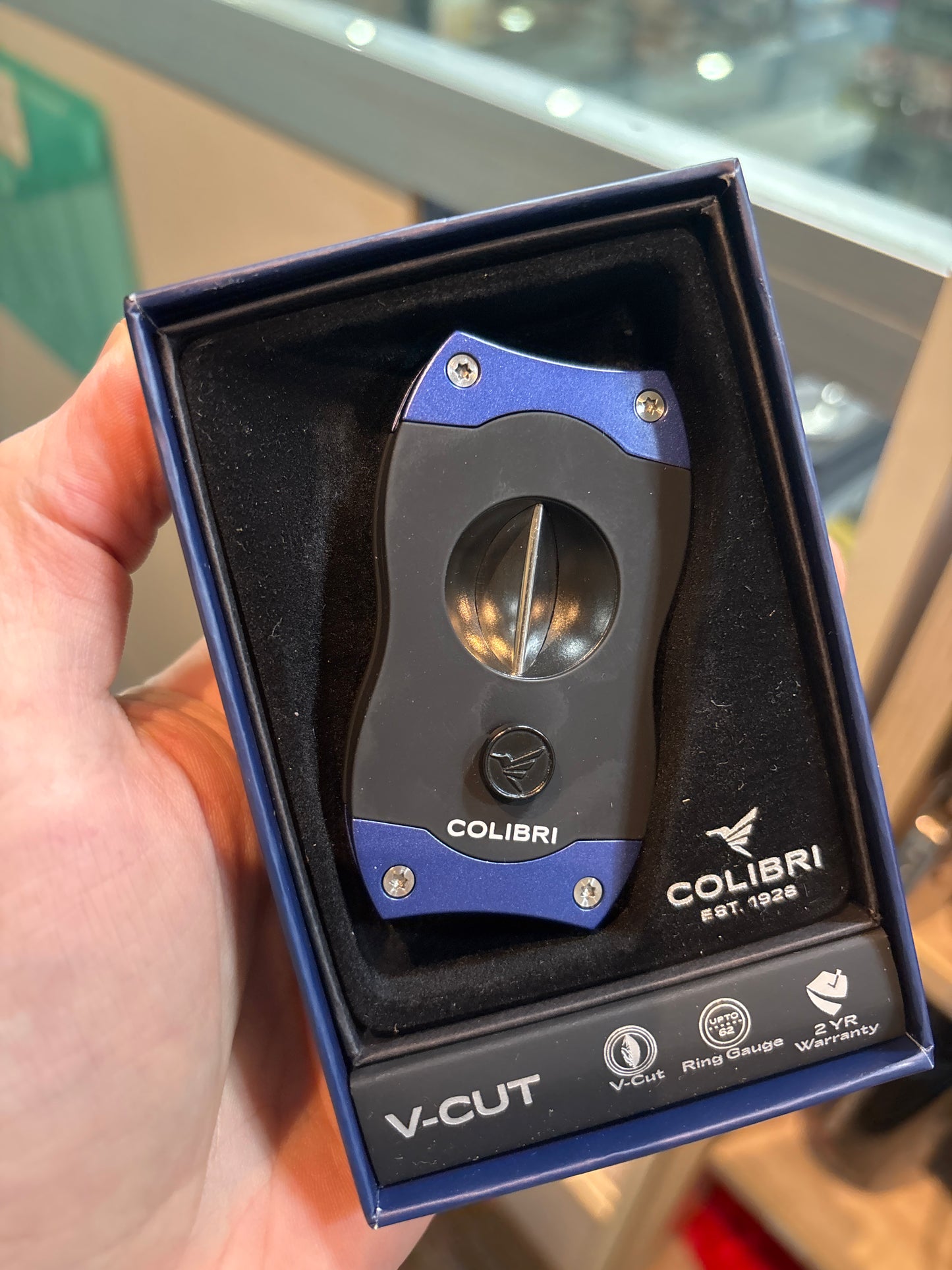 Colibri Cutter - V-Cut Black and Blue