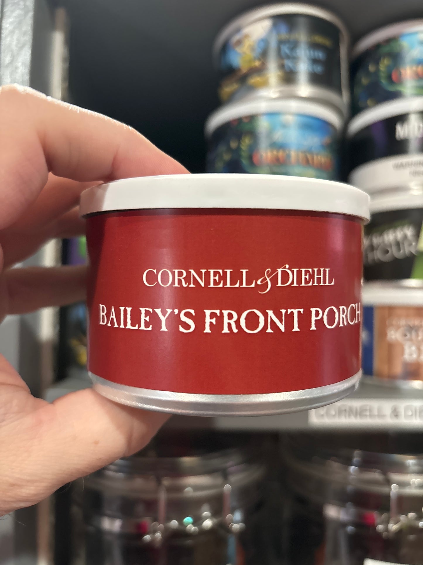 Pipe Tobacco - Tin - C&D Bailey's Front Porch 2oz