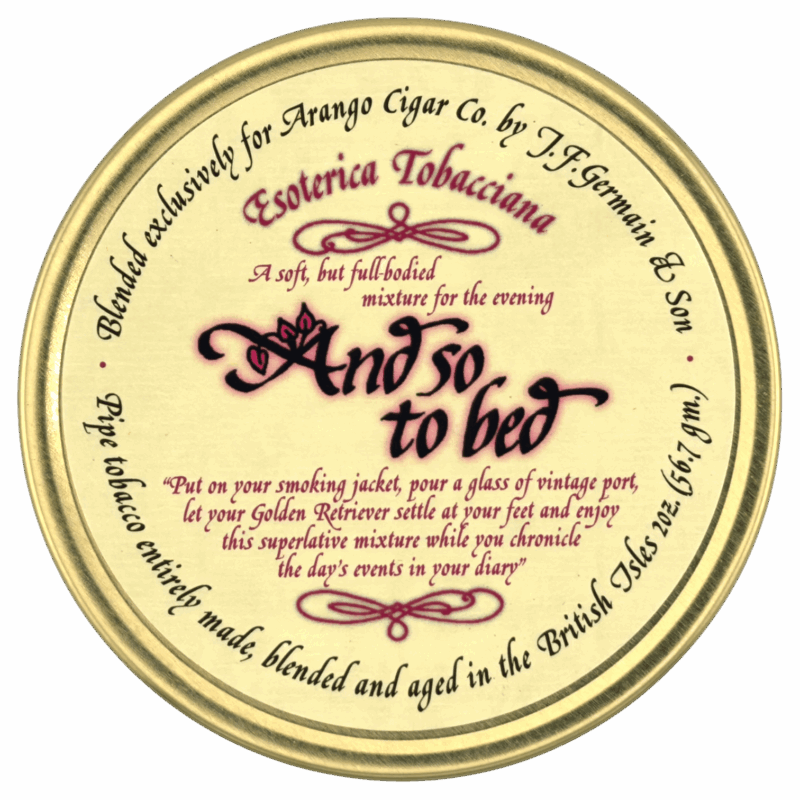 Pipe Tobacco - Tin - Esoterica And So To Bed 2oz