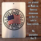 Metal Sign - Proud Americans 8x12