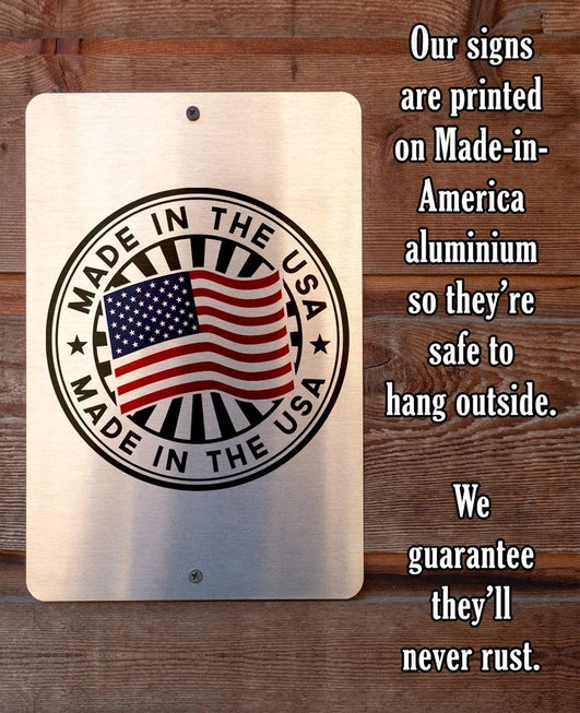 Metal Sign - Proud Americans 8x12