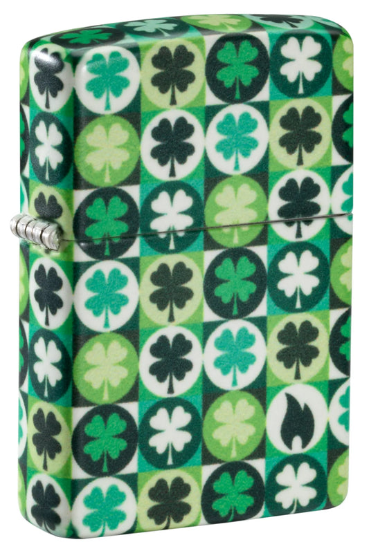 Zippo Lighter - 49193 Clover Design
