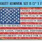 Metal Sign - I Pledge Allegiance 8x12