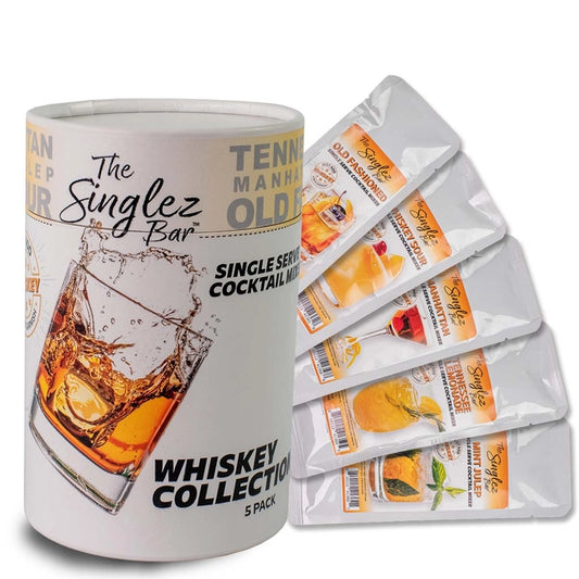 Singlez Bar - Whiskey Collection 5-Pack Single Serve Mixers