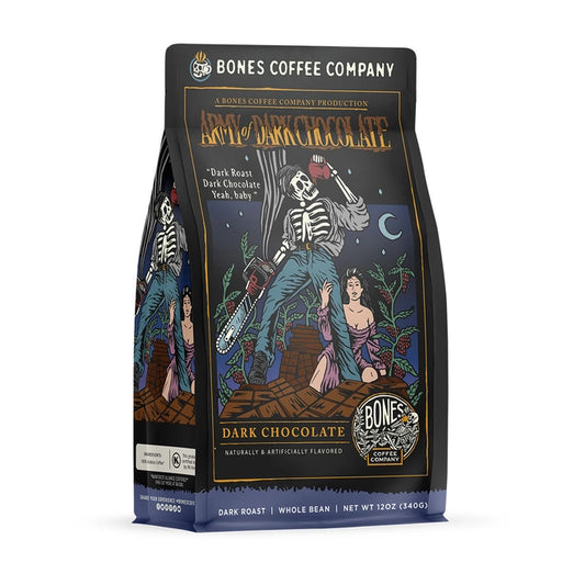 Bones Coffee - GROUND Army of Dark Chocolate 12oz