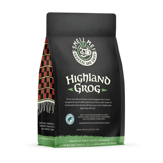 Bones Coffee - GROUND Highland Grog 12oz