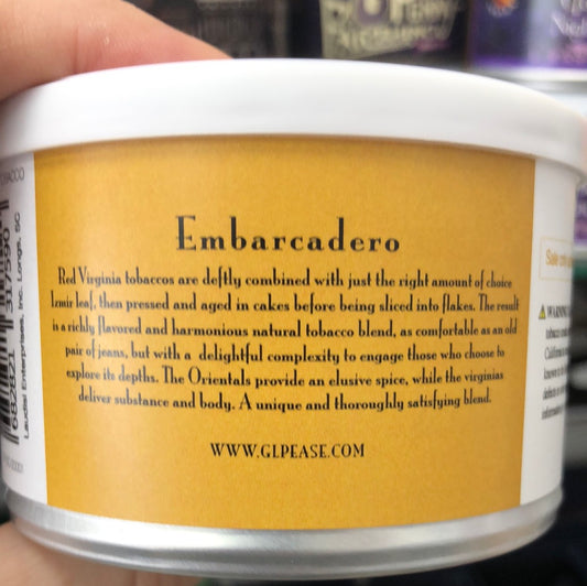 Pipe Tobacco - Tin - GL Pease Embarcadero