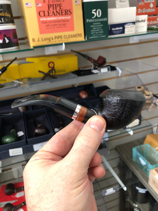 Pipe - Molina Brasso Sandblast Black with Brown 105