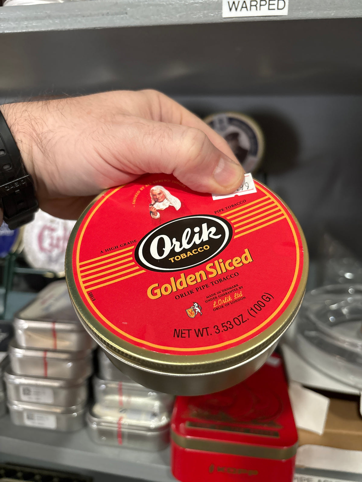 Pipe Tobacco - Orlik Golden Sliced 3.5oz Tin