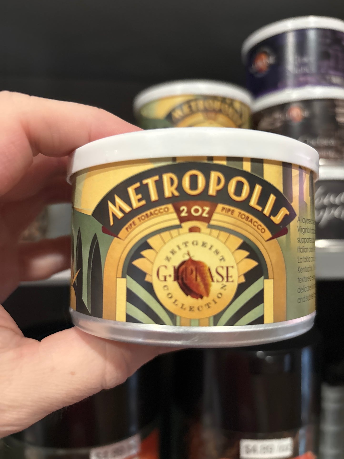 Pipe Tobacco - Tin - GL Pease Metropolis 2oz
