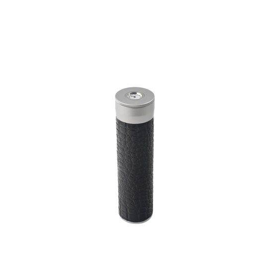 Cigar Tube with Hygrometer Crocodile Finish