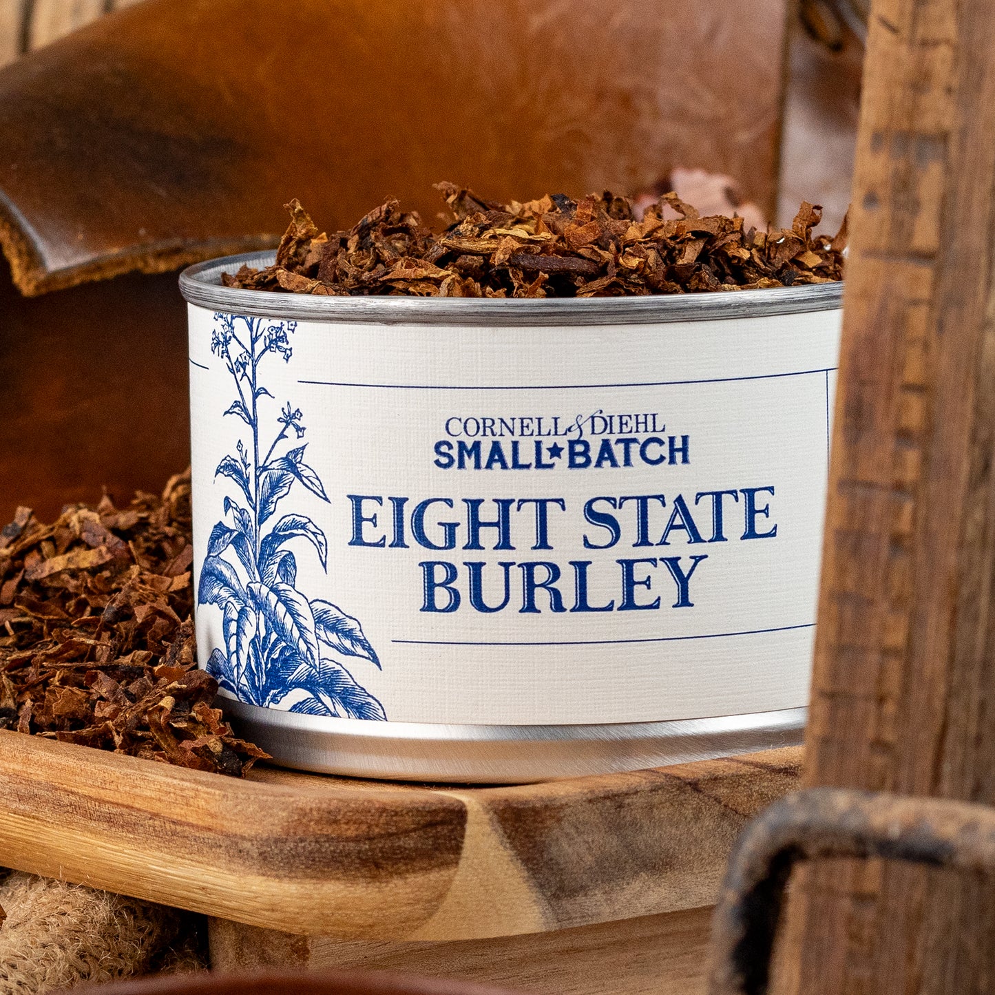 Pipe Tobacco - Tin - C&D Small Batch Eight State Burley