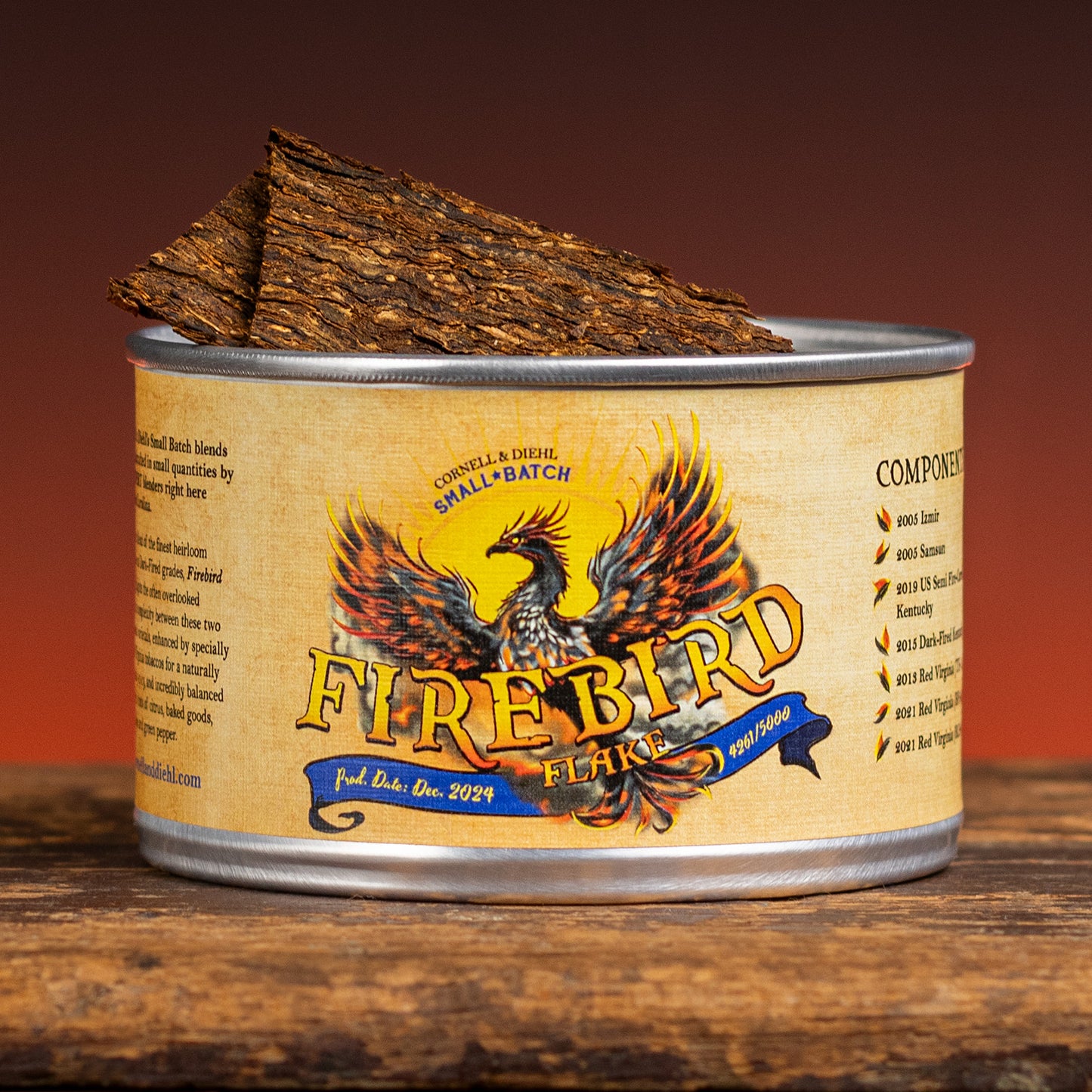 Pipe Tobacco - Tin - C&D Small Batch: Firebird Flake