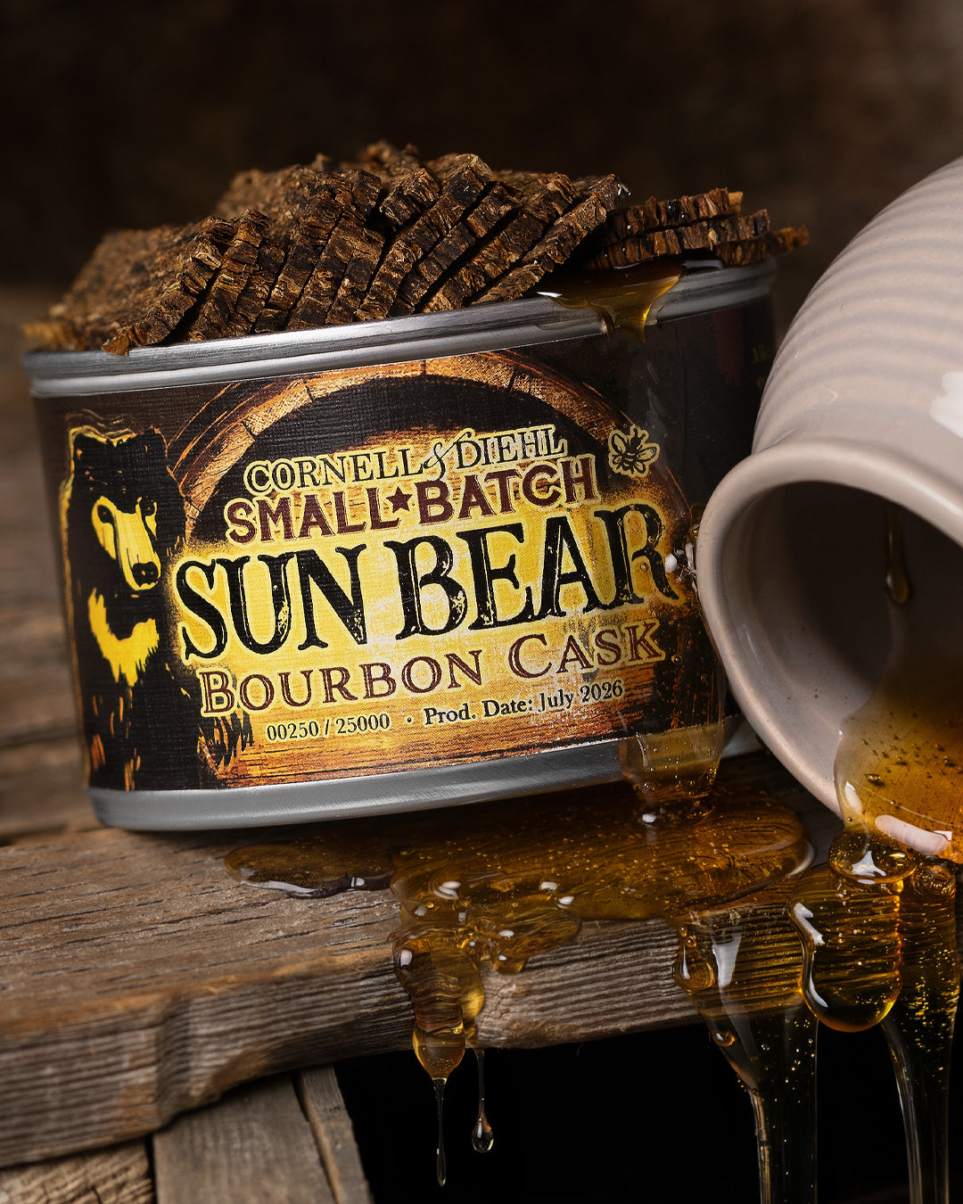 Pipe Tobacco - Tin - C&D Small Batch: Sun Bear Bourbon Cask