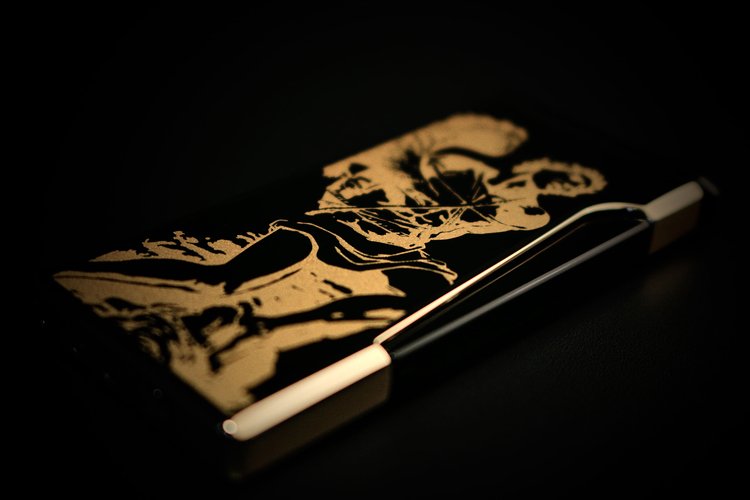 Lighter - Prometheus Retro LE 24 God of Fire “Never Back Down” Gold on Black