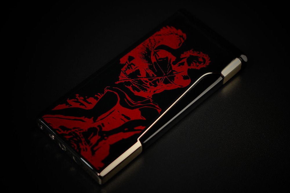 Lighter - Prometheus Retro LE 24 God of Fire “Never Back Down” Red on Black