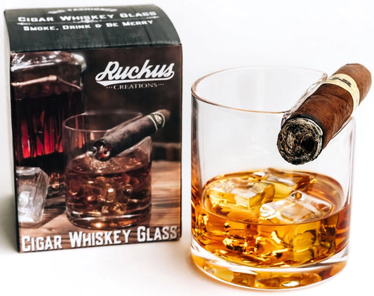 Ruckus Cigar Whiskey Glass