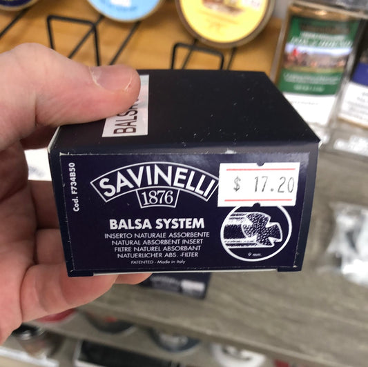 Pipe Filters - Savinelli 9mm Balsa Box of 50